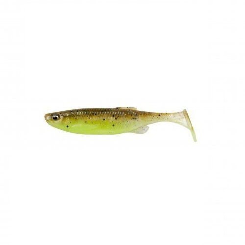 Shad Savage Gear Fat Minnow T-Tail, culoare Green Pearl Yellow, 13cm, 5buc/plic