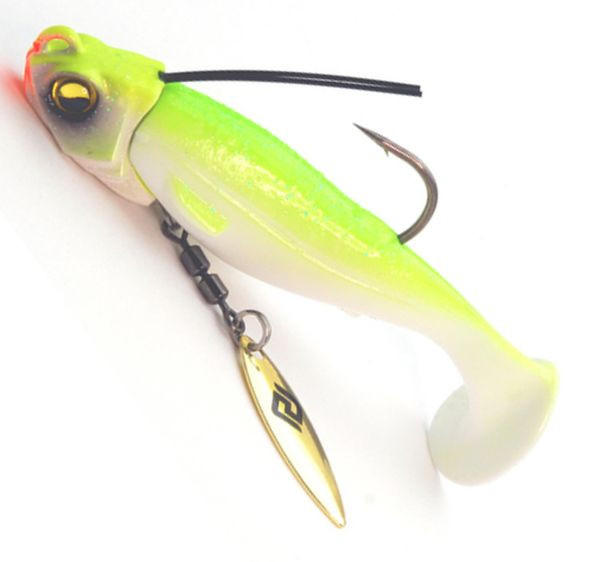 Swimbait Raid Head Swimmer Libero, 6cm, 7g, 009 White Chart, 2+2buc/plic