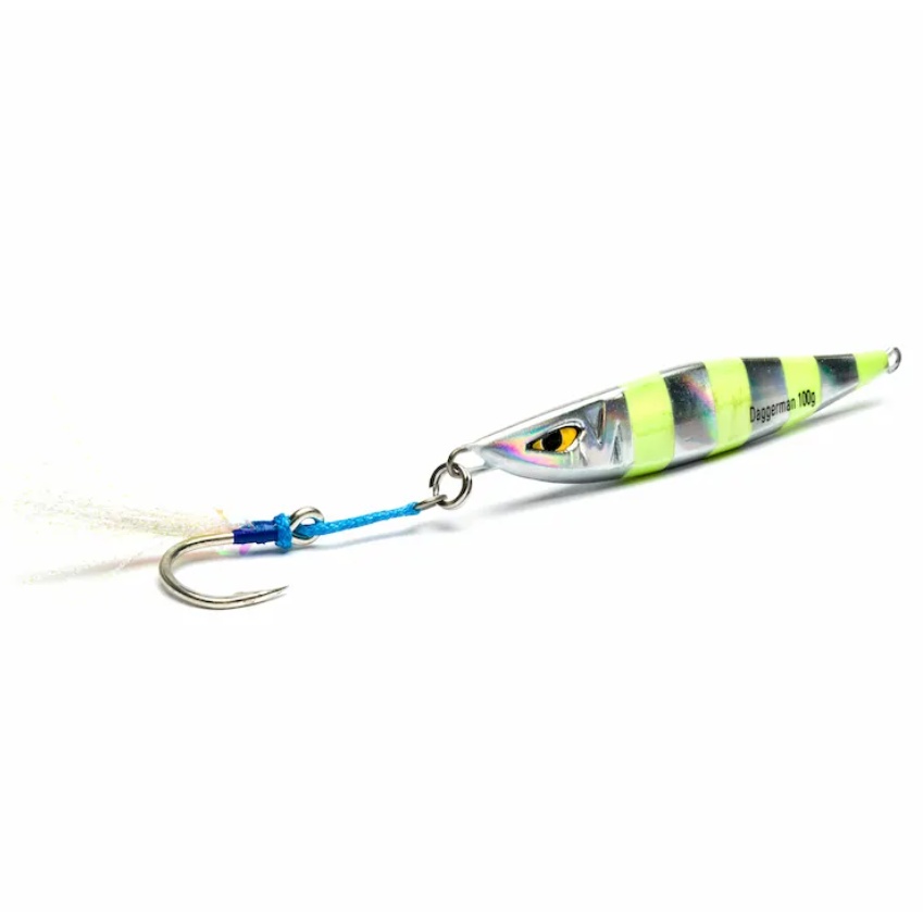 Vobler Pilker Mustad Jig Daggerman, Full Chrome, 20cm, 100g