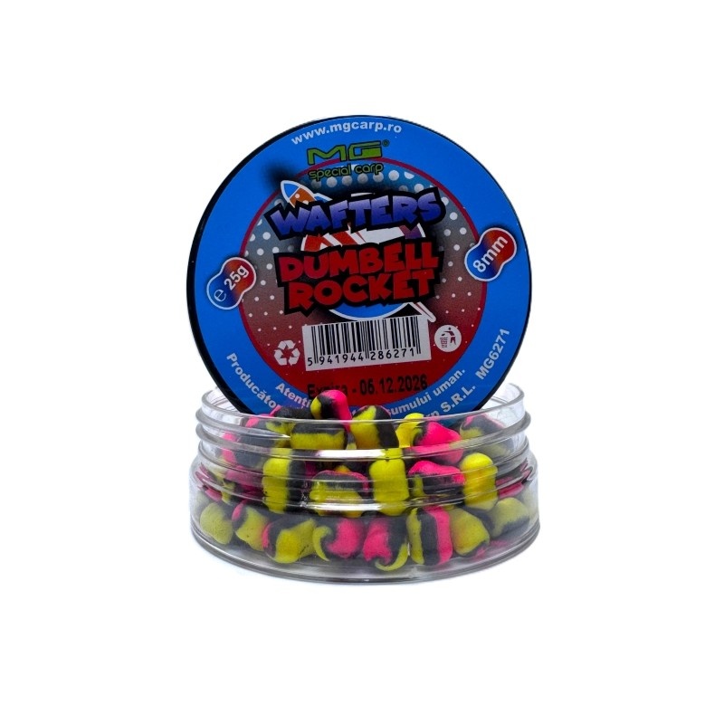 Wafters Mg Special Carp Dumbell 8mm, 25g (Aroma: Tutti-Frutti)