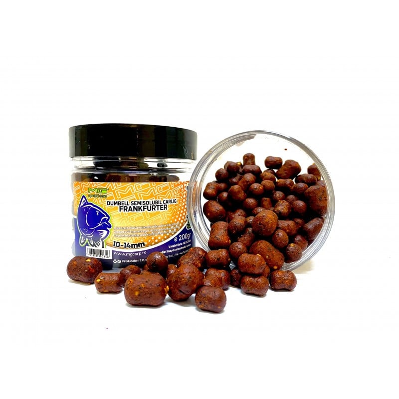 Boilies Dumbell MG Carp Semisolubil Carlig, 200g (Aroma: Squid - Pruna) - 3 | YEO