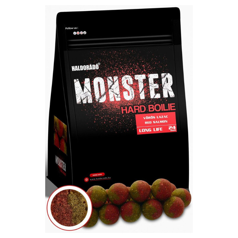 Boilies Haldorado Monster Hard Boilie, 24mm, 700g (Aroma: Squid & Afine )