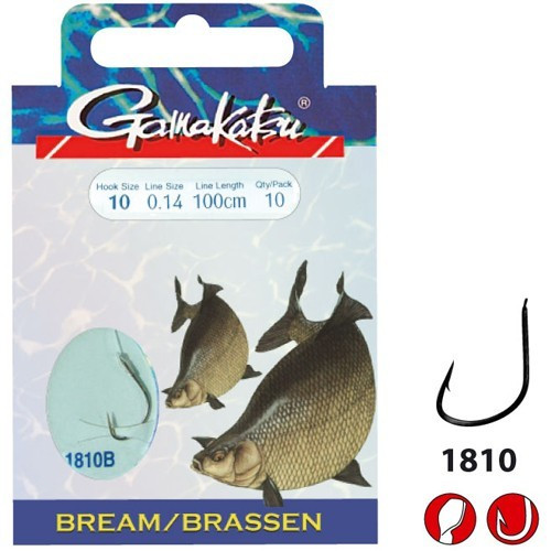 Carlige legate Bream Feeder LS-1810 Gamakatsu (Marime Carlige: Nr. 12)