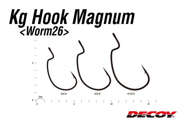 Carlige Offset Decoy Worm 26 Kg Magnum (Marime Carlige: Nr. 8/0) - 1 | YEO