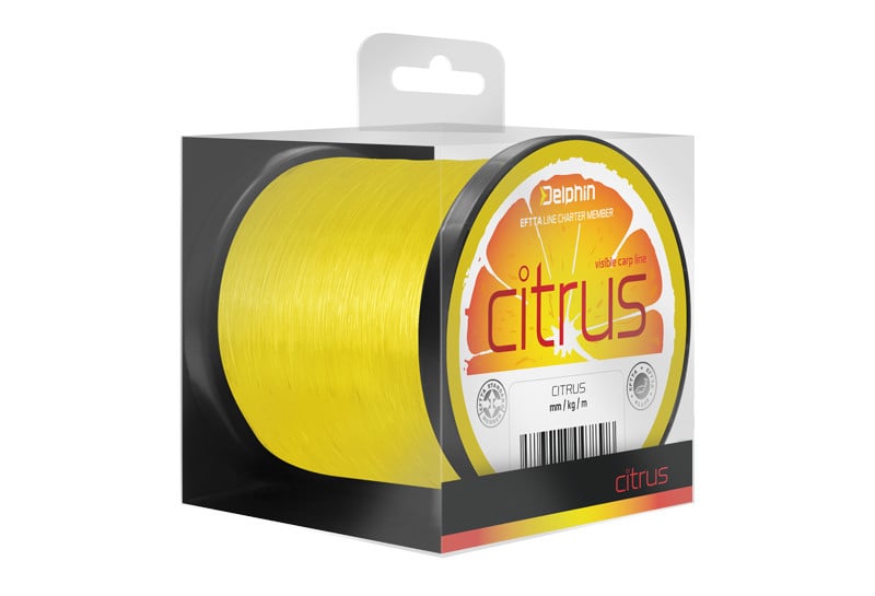 Fir Monofilament Delphin Citrus, Galben, 600m (Diametru fir: 0.30 mm)