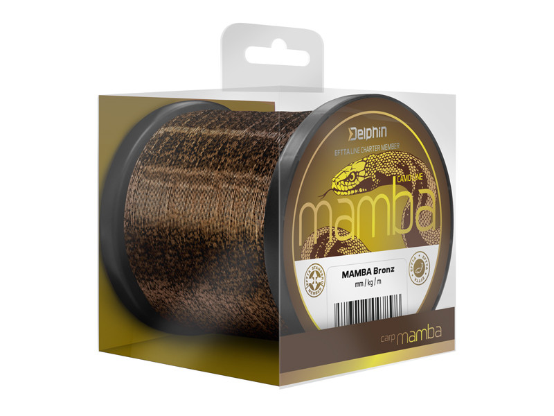 Fir Monofilament Delphin Mamba Carp, Camo Bronz, 1200m (Diametru fir: 0.34 mm)