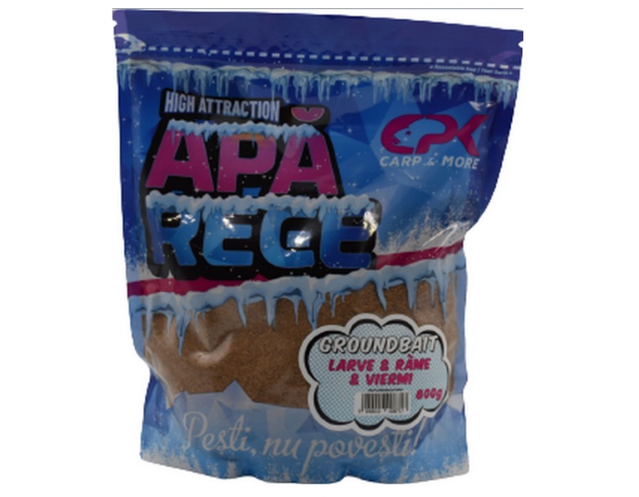 Groundbait CPK Apa Rece, 800g (Aroma: Larve & Rame & Viermi)
