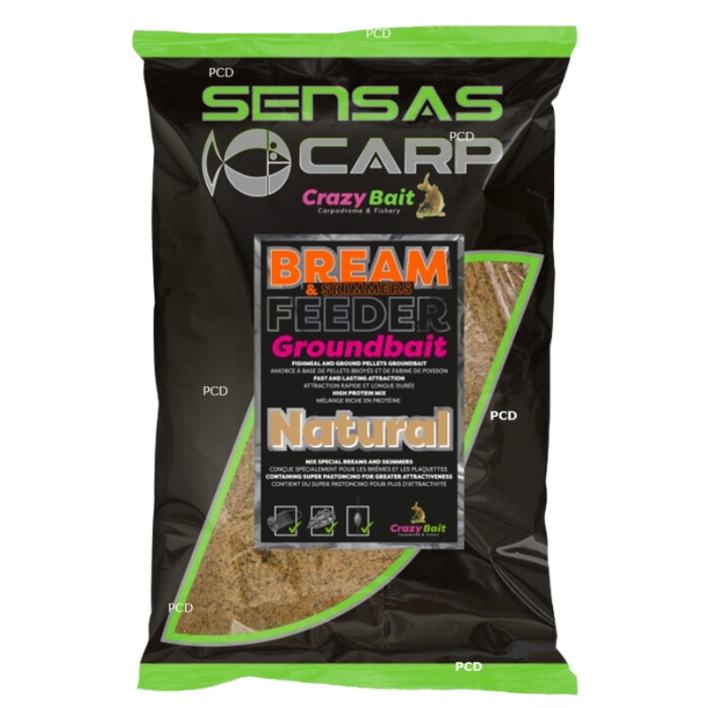 Groundbait Sensas UK Bream Feeder Natural, 2kg