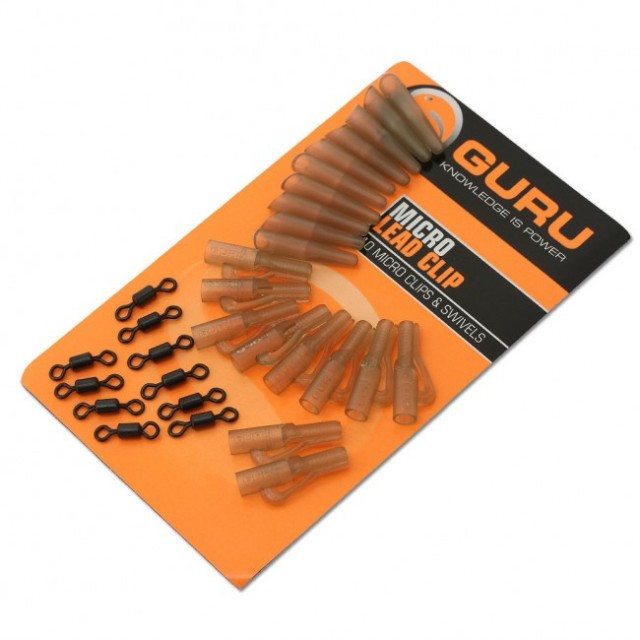 Kit Guru Micro Lead Clip and Tail Rubbers, 10buc/plic