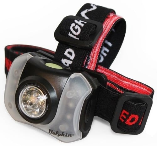 Lanterna de Cap Delphin Polar_X, 5+4 LED-uri