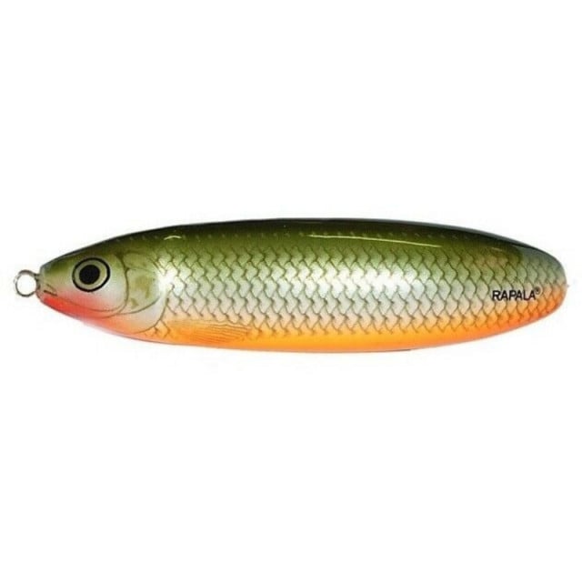 Lingurita oscilanta antibradis Rapala Minnow Spoon, culoare RFSH, 10cm, 32g