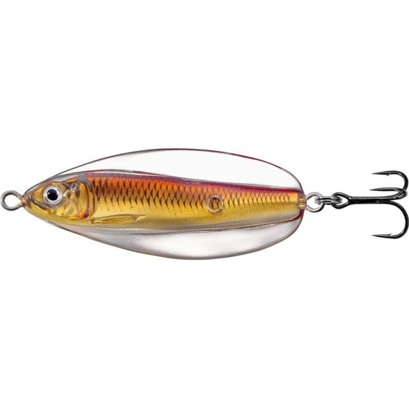 Lingurita oscilanta Livetarget Erratic Shiner, culoare Gold-Red, 5cm, 7g