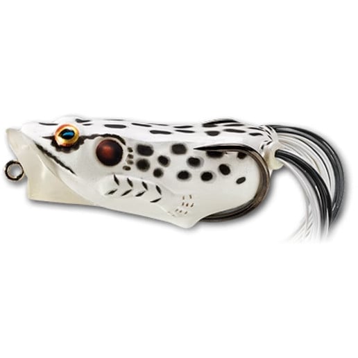 Naluca Livetarget Hollow Frog Popper, culoare Albino-White, 6.5cm, 14g