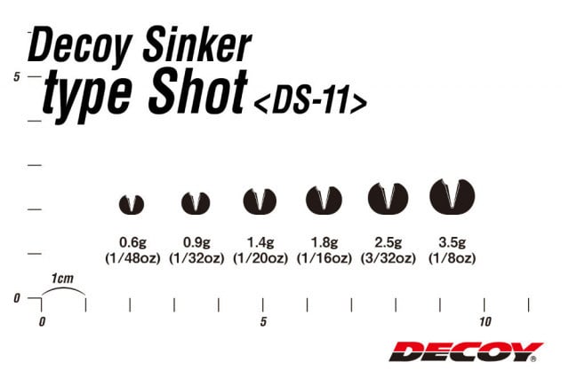 Plumbi Decoy Ds-11 Sinker Type Shot (Greutate: 2.5g) - 3 | YEO