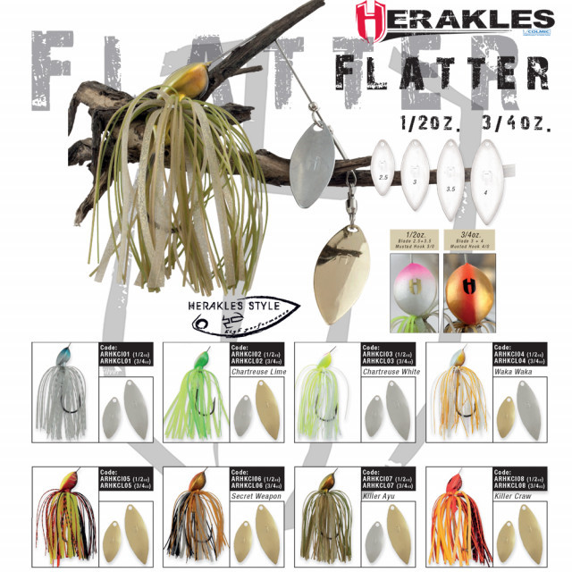 Spinnerbait Herakles Flatter, Killer Ayu, 21g