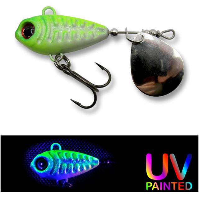 Spinnertail Berti Skeletonik Pro, alb-chartreuse (Greutate SpinnerTail: 20g) - 1 | YEO