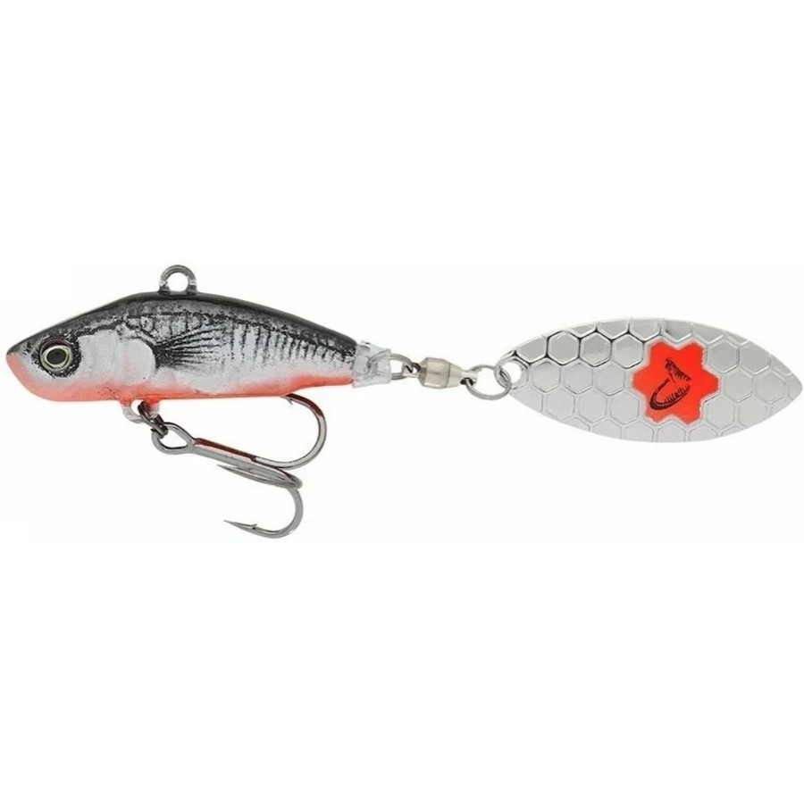 Spinnertail Savage Gear 3D Sticklebait Tail Spin, Sinking, 6.5cm, 9g, Black Red