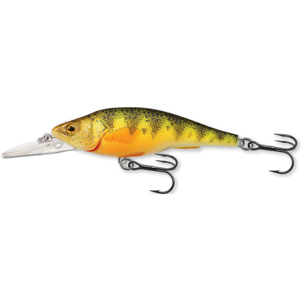 Vobler Livetarget Yellow Perch Jerkbait, culoare Florescent-Matte, 7.3 cm, 11g