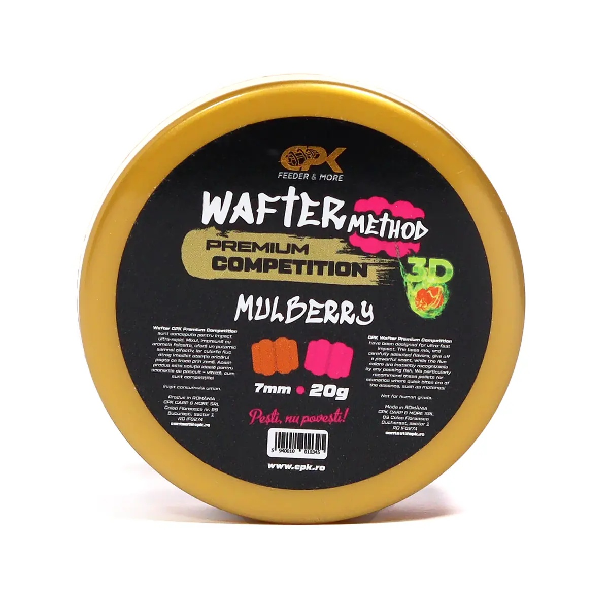 Wafters CPK Competition Method 3D, 7mm, 20g (Aroma: 3D Capsuna & Usturoi) - 2 | YEO