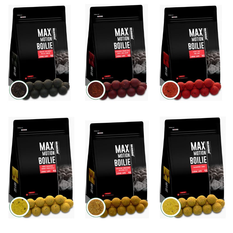 Boilies Haldorado Max Motion Boilie Long Life, 24mm, 800g (Aroma: Ficat Rosu Condimentat) - 1 | YEO