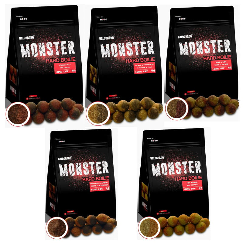 Boilies Haldorado Monster Hard Boilie, 24mm, 700g (Aroma: N-Butyric & Crab ) - 1 | YEO