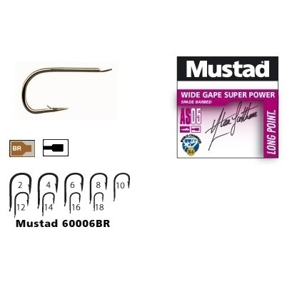 Carlige Mustad Long Point AS05, 10buc (Marime Carlige: Nr. 10) - 1 | YEO