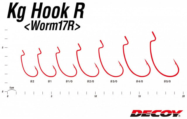 Carlige Offset Decoy Worm 17R (Marime Carlige: Nr. 1) - 2 | YEO