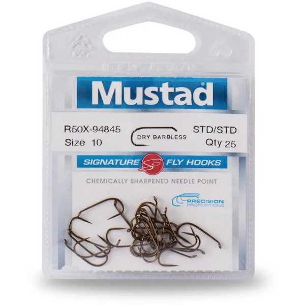 Carlige pentru musca Mustad Signature R50X, bronz, 25 buc (Marime Carlige: Nr. 16) - 2 | YEO