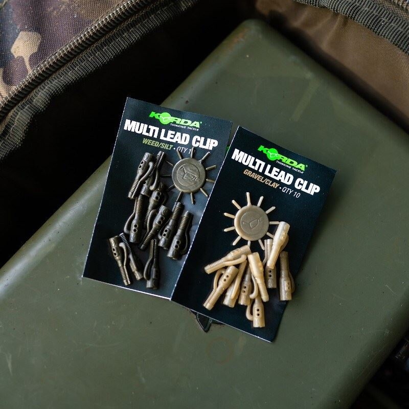 Clip pentru montura plumb pierdut 10buc/plic, Weed/Silt, Korda (Culoare: Weedy) - 1 | YEO
