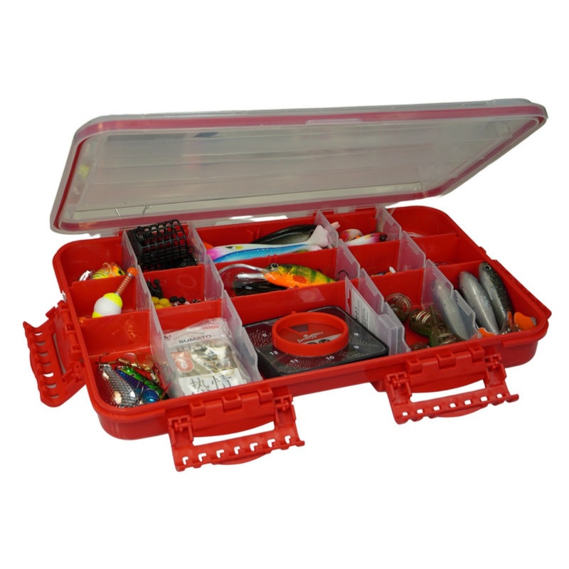 Cutie Jaxon S-Line Fishing Waterproof Box, Red, 35.5x23x5cm