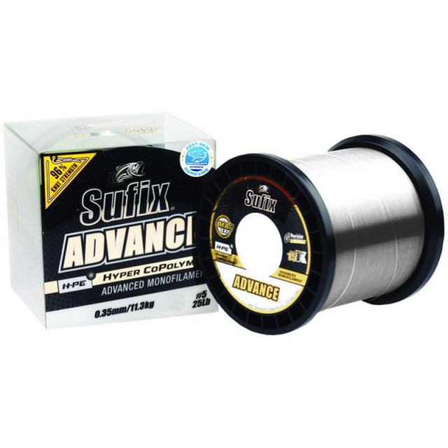 Fir Sufix Advance HMPE Hyper CoPolymer, Clear, 720-1000m (Diametru fir: 0.25 mm)