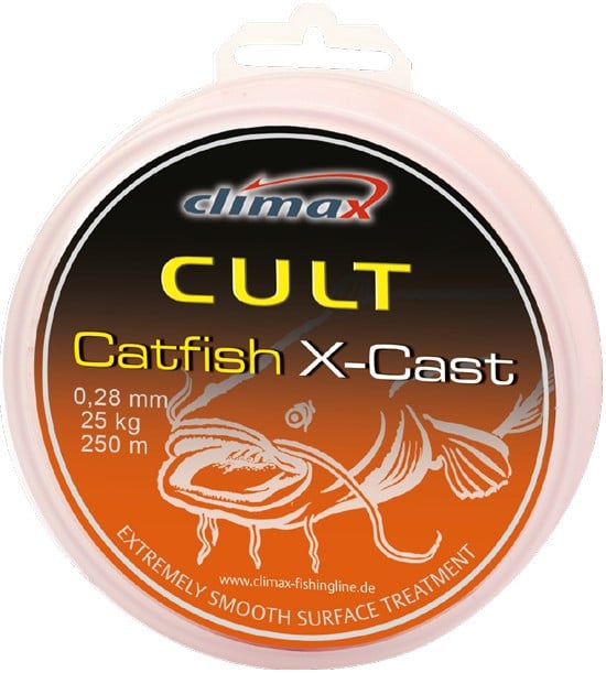 Fir textil Climax Cult Catfish X-Cast, portocaliu, 250m (Diametru fir: 0.39 mm) - 1 | YEO