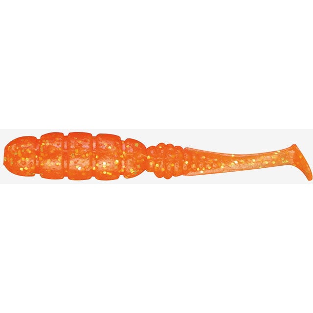 Grub Jackall Goodmeal Shad, culoare Orange Gold Flake, 5cm, 7buc/plic