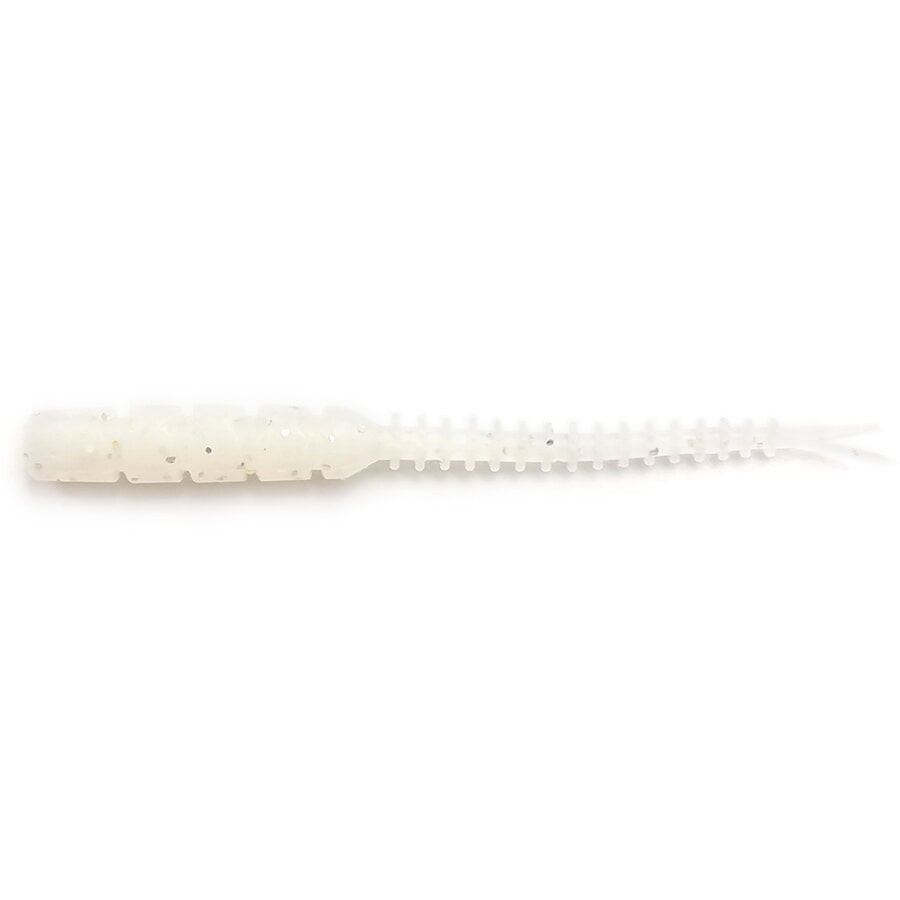 Grub Mustad Aji Bachi, White Glow Glitter, 5cm, 15buc/plic