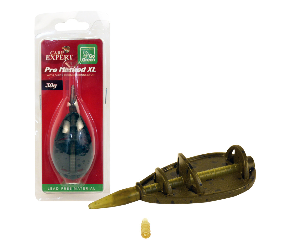 Method Feeder Carp Expert Pro Method XL Go Green (Greutate plumb: 60g)