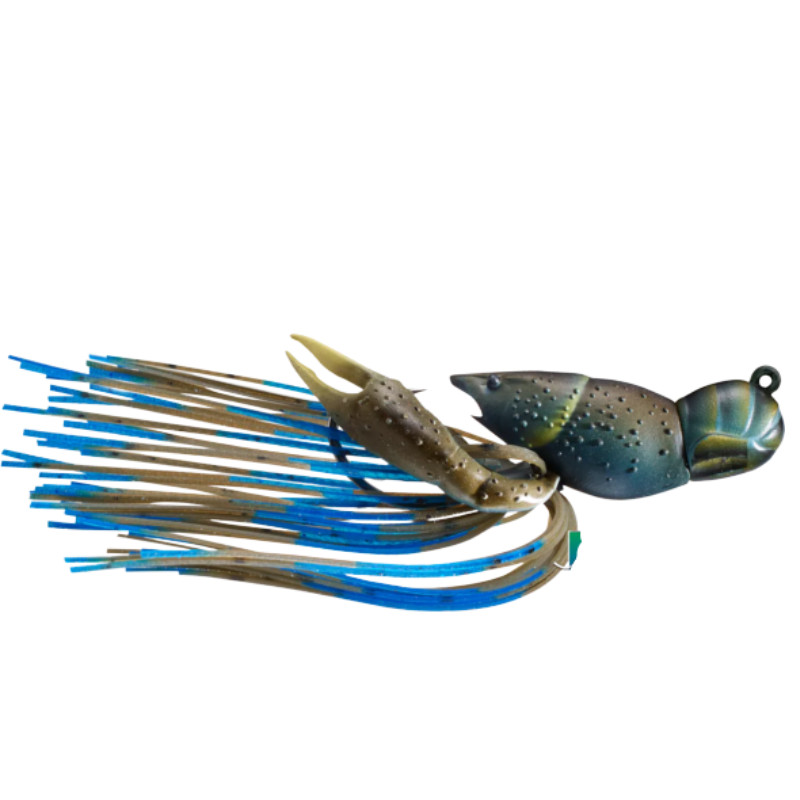 Naluca Livetarget Hollow Crawfish Jig, culoare Mud-Blue, 4.5cm, 14g