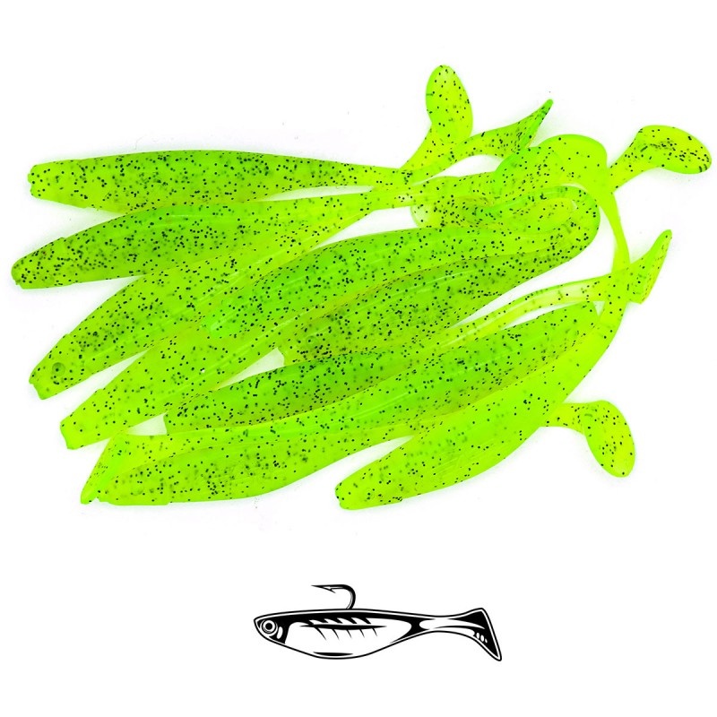 Shad Fast Strike Huky Kuky, G Green, 11.5cm, 4.3g, 10buc/plic - 1 | YEO