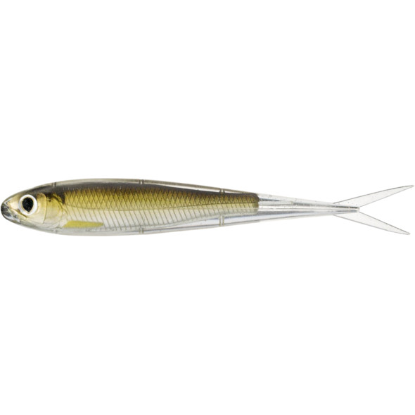 Shad Livetarget Minnow Soft Jerkbait, culoare Silver-Brown, 11.5cm, 4buc