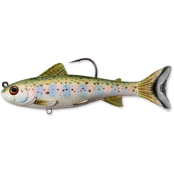 Shad Livetarget Trout Parr, culoare Silver-Olive, 10.9cm, 21g