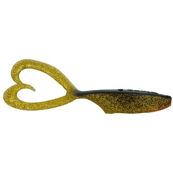 Shad Twinpike Aurora Gold 15cm, 3buc/plic Biwaa