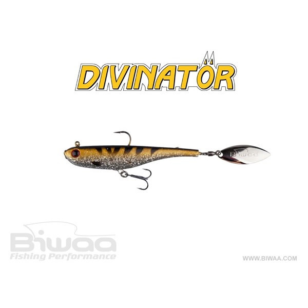 Spinnertail Divinator Medium Silver Zander 18cm / 35g / 1buc / plic Biwaa