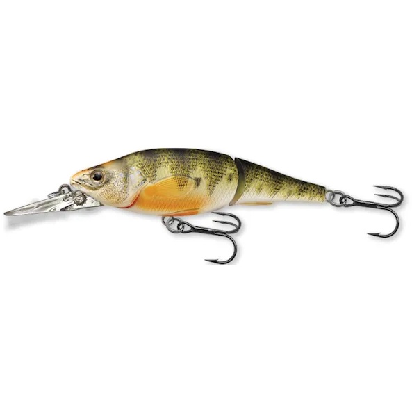 Vobler Live Target Yellow Perch Jointed M, Natural/Matte, 9.8cm, 16g