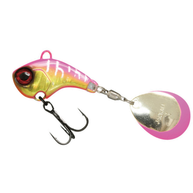 Vobler spinnertail Jackall Deracoup, HL Pink Gold, 10.6g