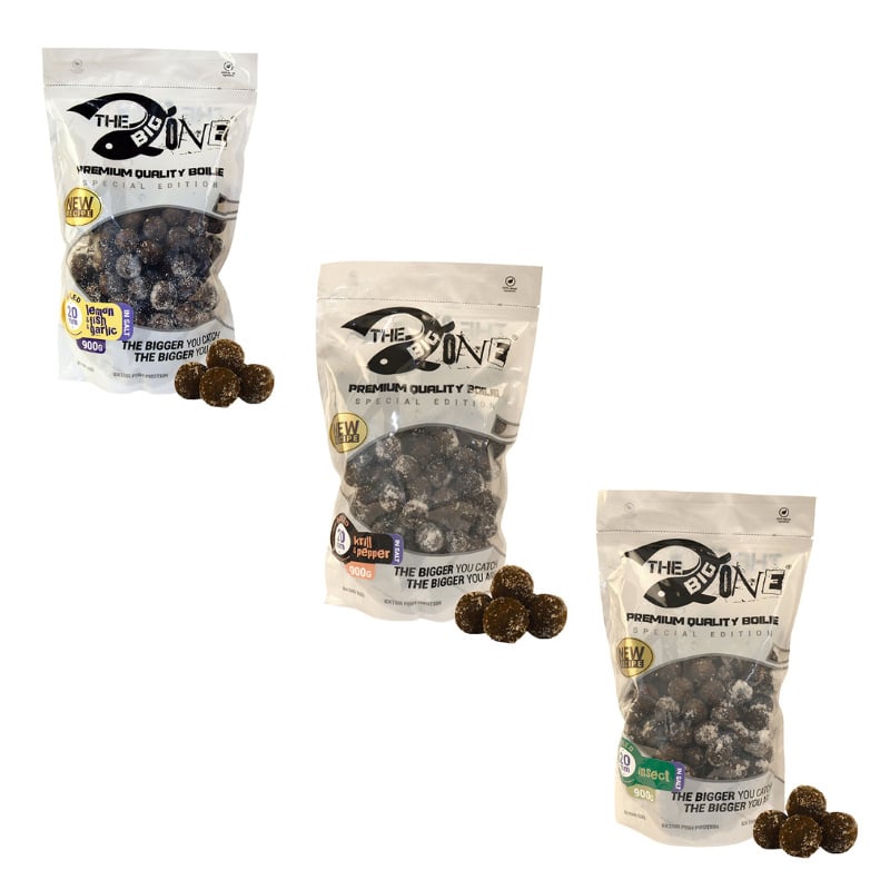 Boilies Sarat The Big One Boilie in Salt, 20mm, 900g (Aroma: Sweet Chili) - 1 | YEO