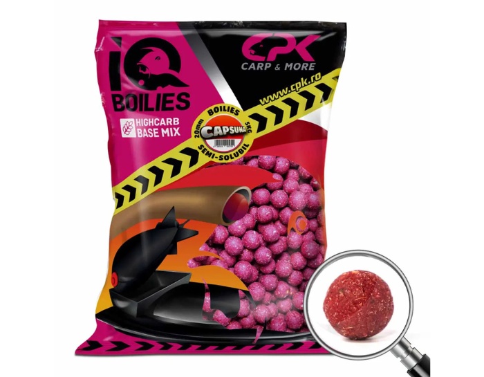 Boilies Semi-Solubil CPK IQ, 20mm, 5kg (Aroma: Scopex)
