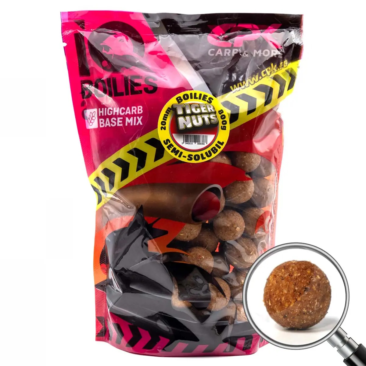 Boilies Semi-Solubil CPK IQ, 20mm, 800g (Aroma: Capsuna) - 4 | YEO