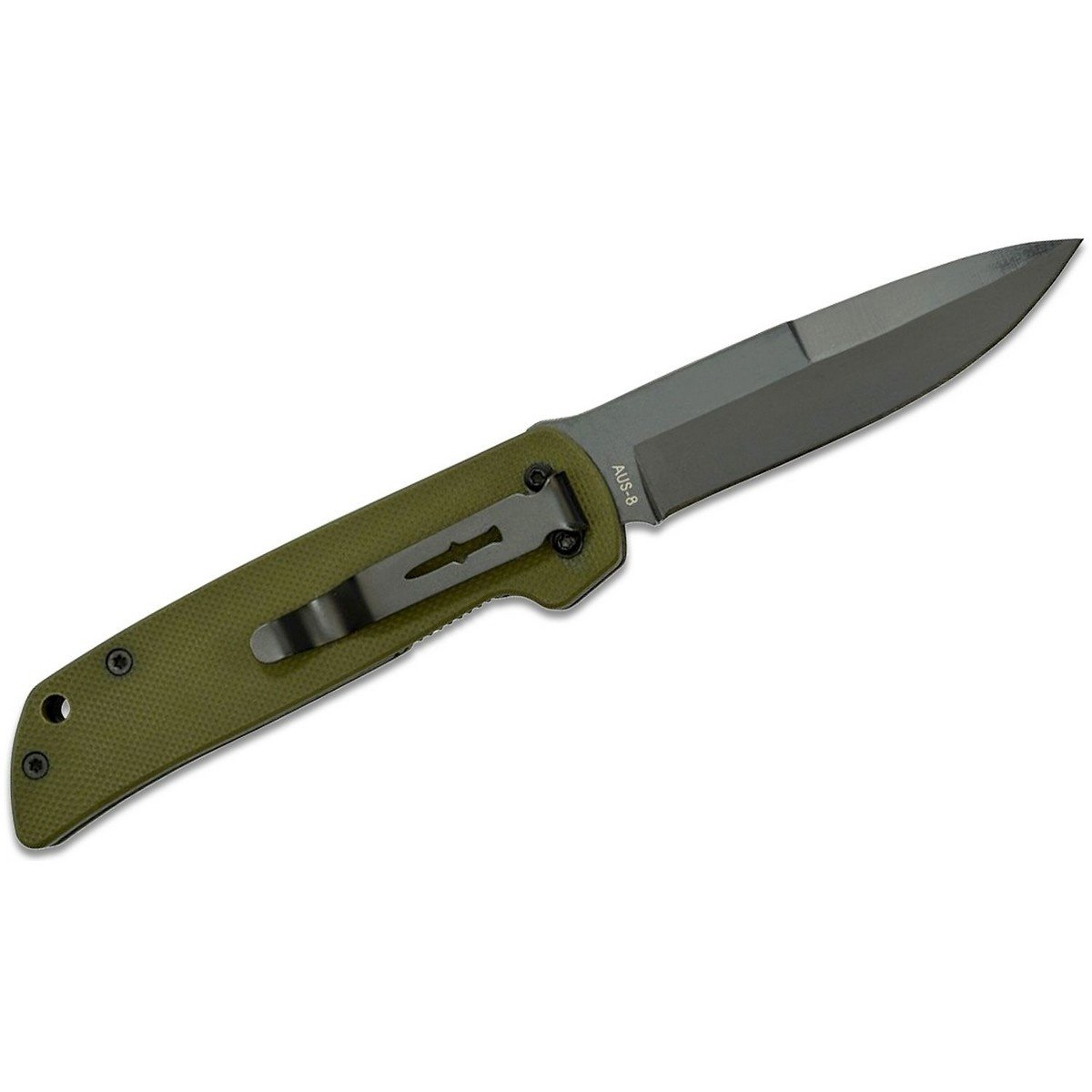 Briceag Camillus Cuda Mini 6.75 Folding Knife, Drab Green - 1 | YEO