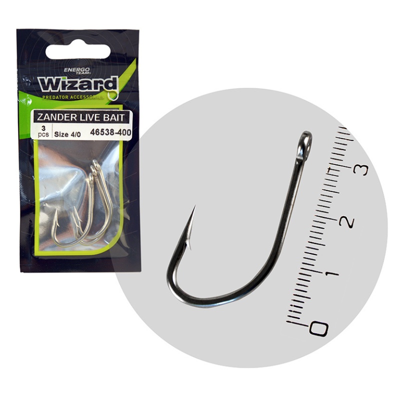 Carlige EnergoTeam Wizard Zander Live Bait Pro Perch (Marime Carlige: Nr. 6/0)