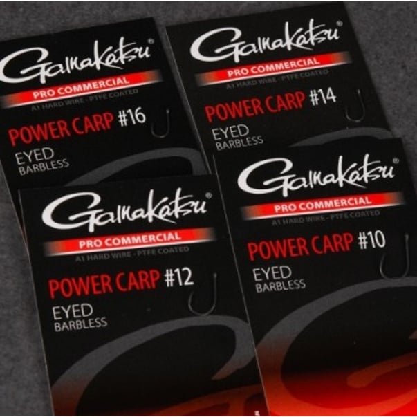 Carlige Gamakatsu Pro Commercial Power Carp Eyed, 10buc/plic (Marime Carlige: Nr. 14) - 1 | YEO