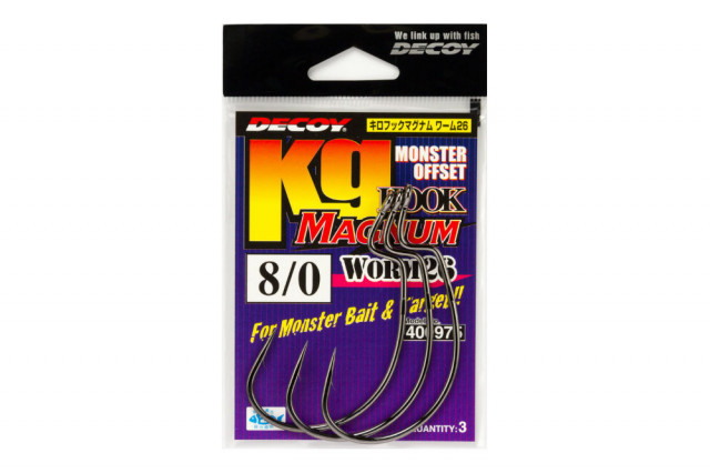 Carlige Offset Decoy Worm 26 Kg Magnum (Marime Carlige: Nr. 6/0)